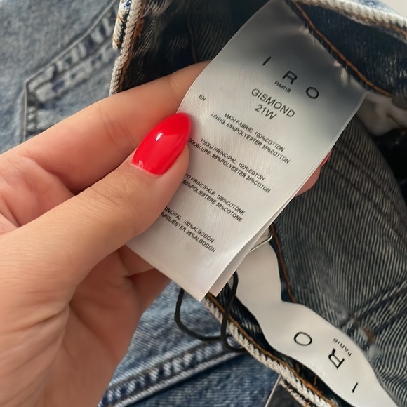 🔥SEND OFFERS🔥 IRO blue straight leg jeans​​ - Picture 5 of 5